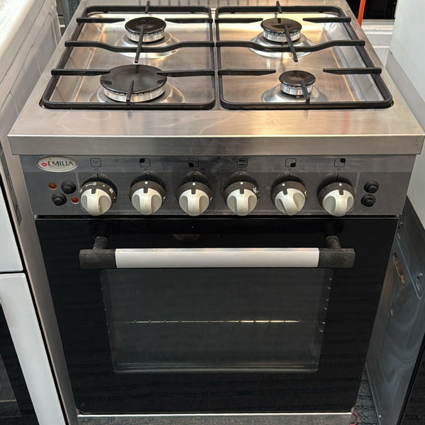 Emilia Stainless Steel 53cm Natural Gas Stove, Fan Forced (32891)