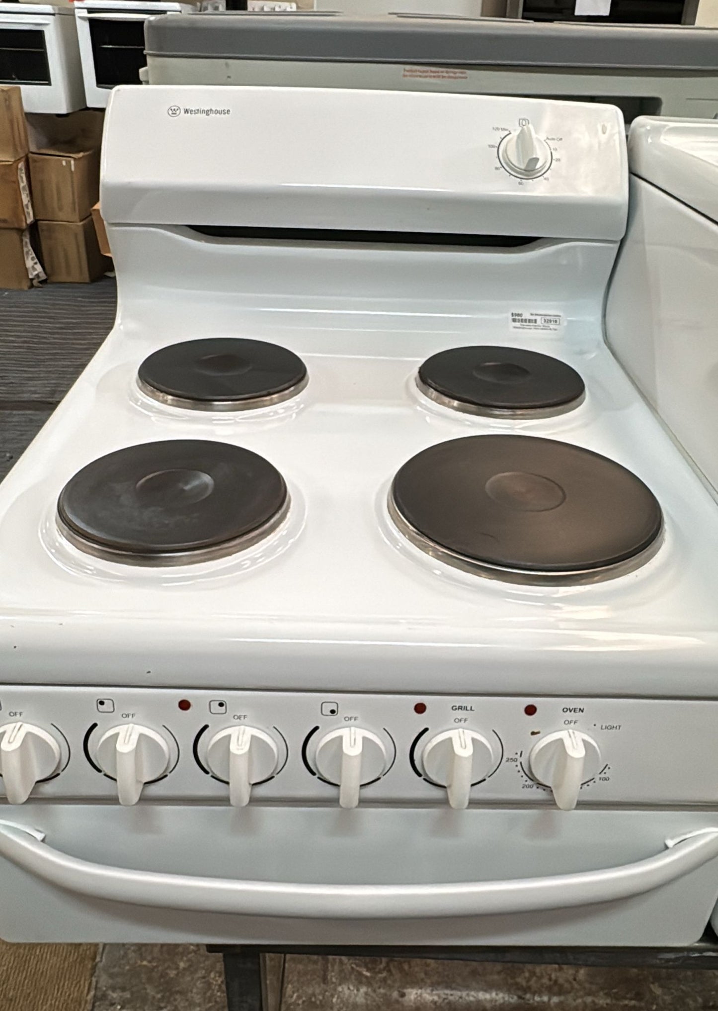 Westinghouse Fan Forced Natural Elevated Electric Stove,PEK1350W-R (32916)