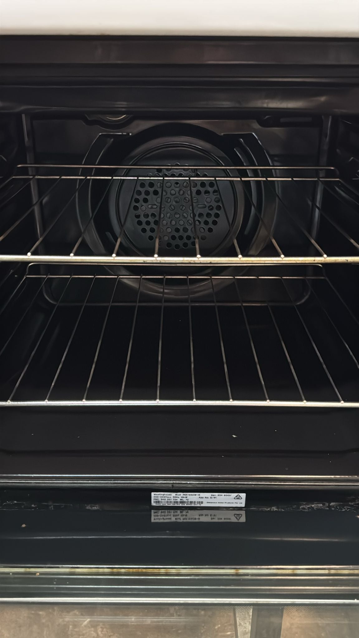 Westinghouse Fan Forced Natural Elevated Electric Stove,PEK1350W-R (32916)