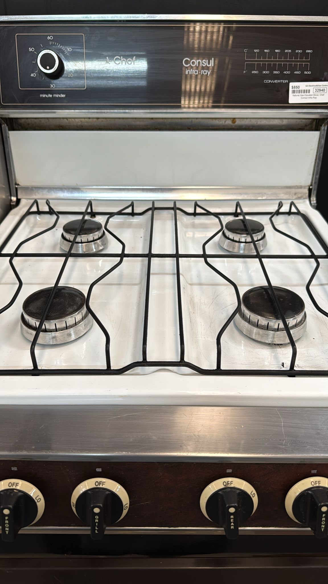 Chef Consul Infra Ray Natural Gas Elevated Stove (32940)