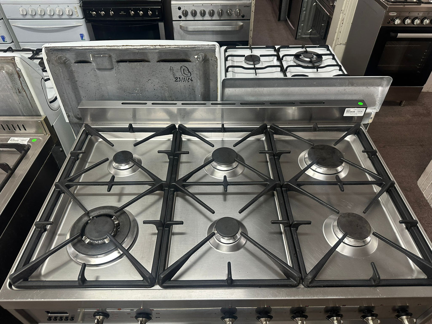 Smeg 6 Burner 90cm Duel Fuel 90cm Stove, Fan Forced (33034)