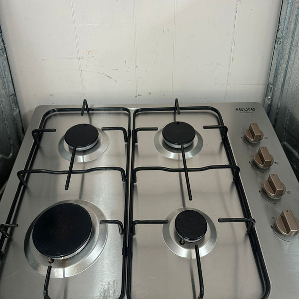 Euro Natural Gas Cooktop 4 Burners, EV4BGSX (33024)