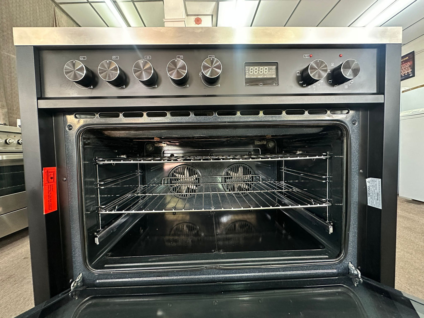 Technika 5 Burner Dual Fuel 90cm Gas Stove, Fan Forced (33062)