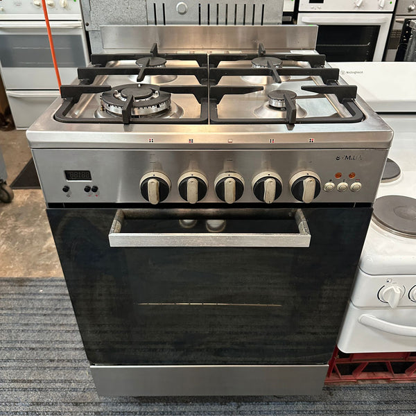 Emilia Stainless Steel 60cm Natural Gas Stove, Fan Forced (33063)