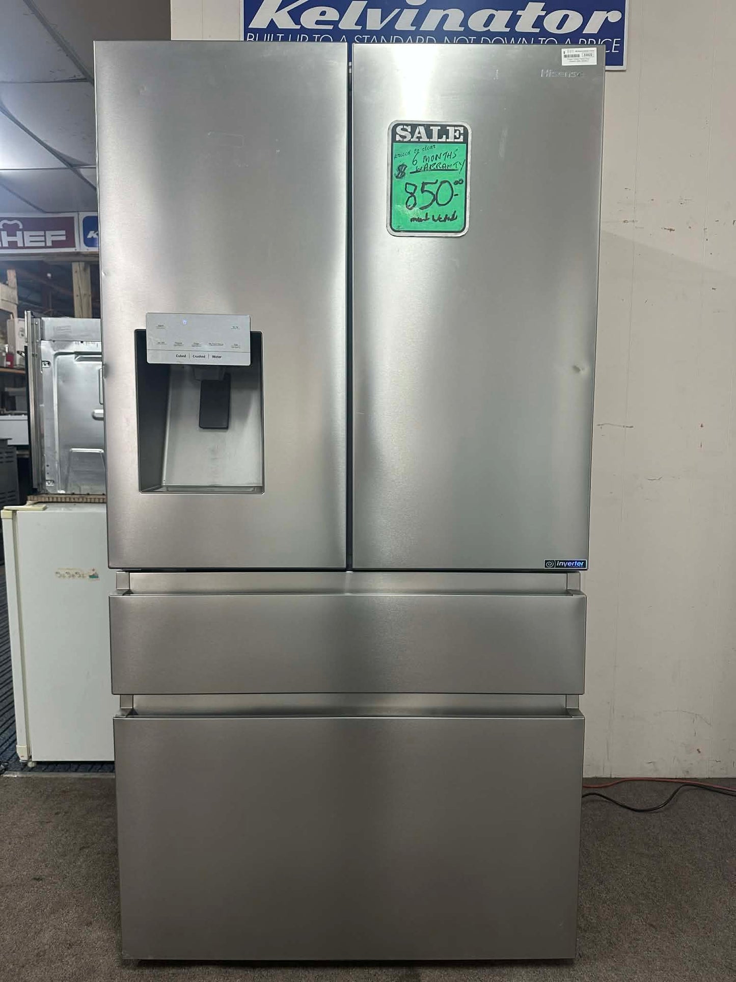 Hisense French Door Fridge Freezer 560L 30326LT Stainless (33022)