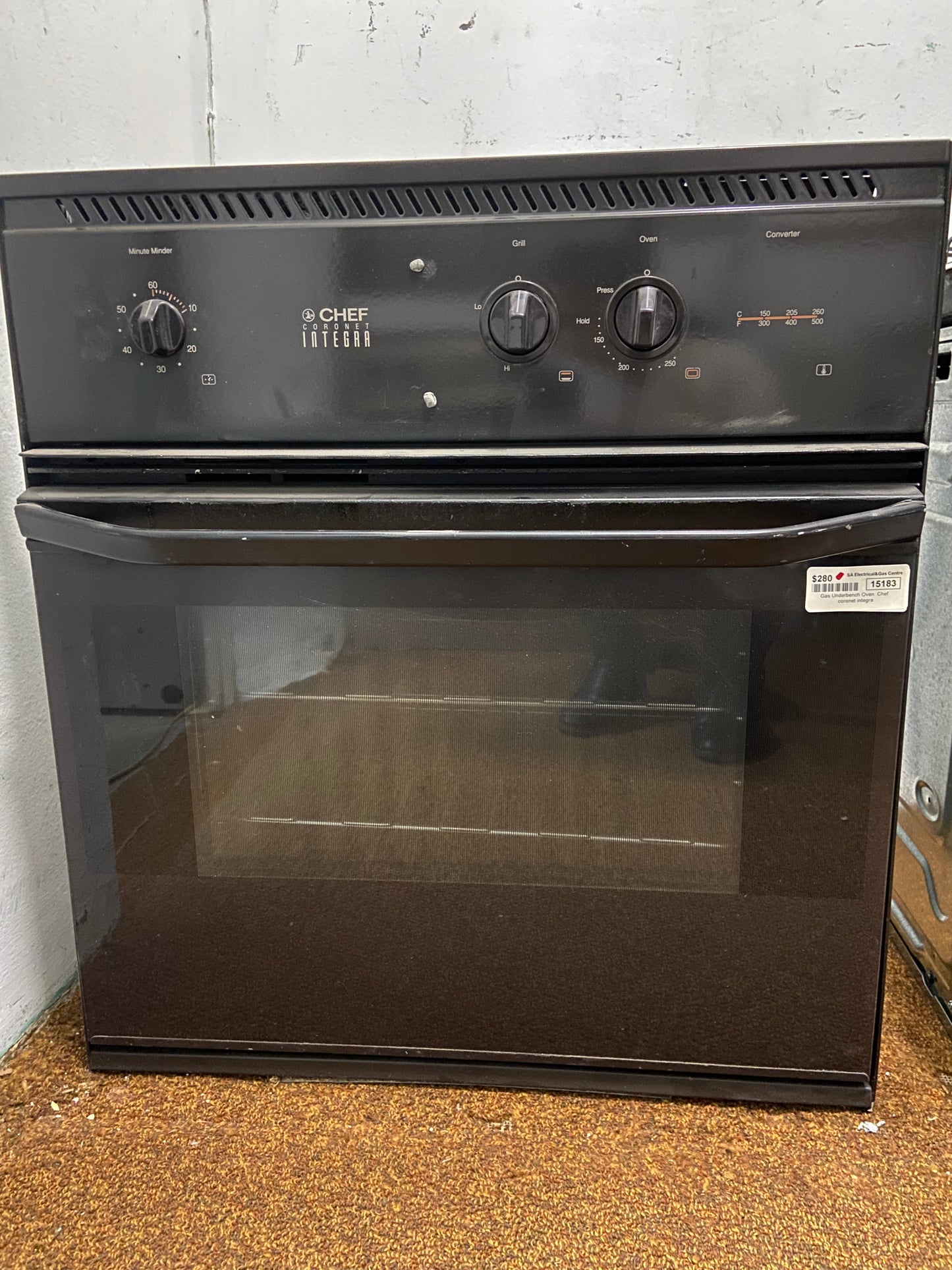 Chef Natural Gas Underbench Oven